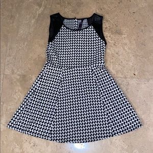 Kids Black and White Plaid Dress!